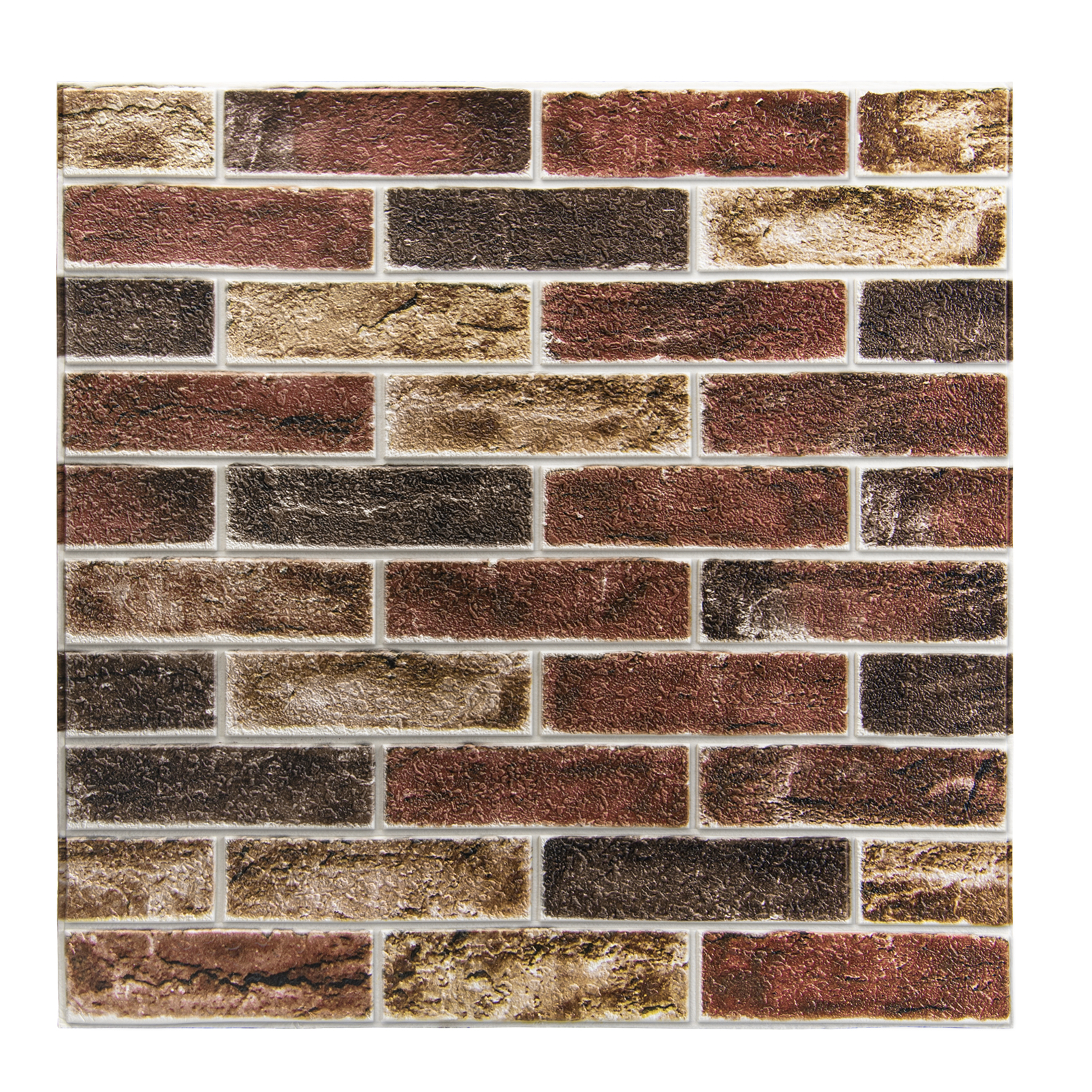 A06008AZ20-Art3d 10-Pack 52.5 Sq.Ft Faux Brick 3D Wall Panels Peel and Stick in Red Brown, Self Adhesive WaterProof Foam WallPaPer for Bedroom, Bathroom, Kitchen