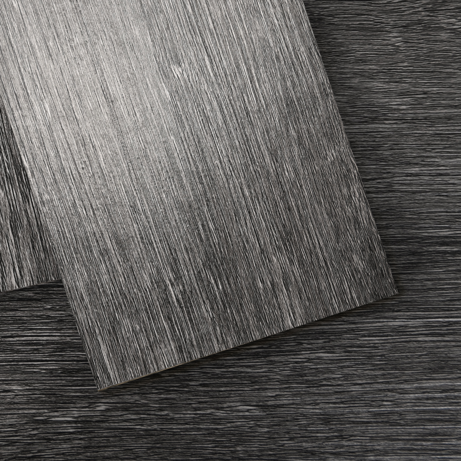 A43202NA36-Art3d 36-Pack 54 Sq.ft Peel and Stick Floor Tiles Vinyl Plank Flooring Wood Look, Adhesive and WaterProof Tile Sticker for Bedroom, Living Room, Kitchen,  RV in Carbon Black