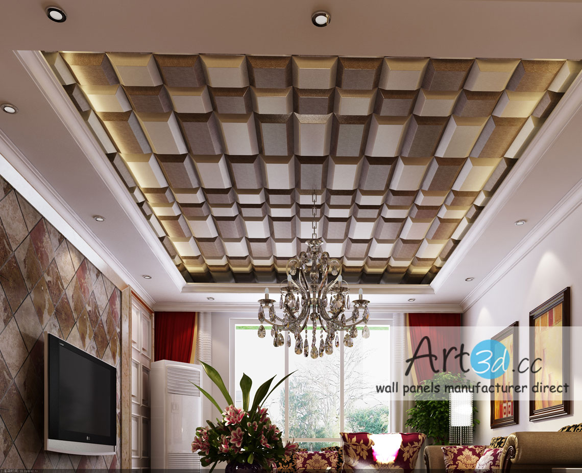 Ceiling Wall Design Ideas - 3D Ceiling tiles